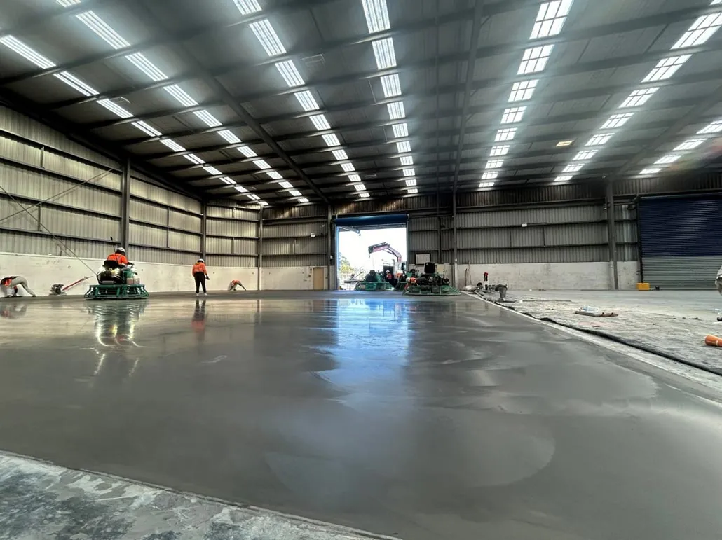 Warehouse Flooring - Concrete slab for commercial warehouse
